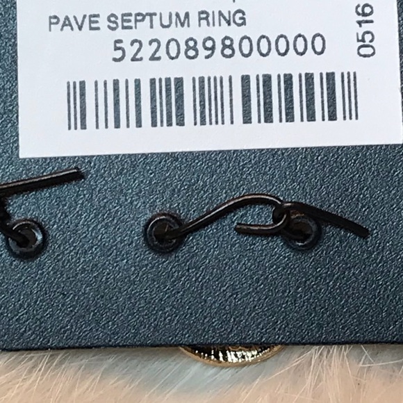 NEW Pave Septum Ring Non-pierced Jewelry Nose Ring 3 Pack - Picture 3 of 6